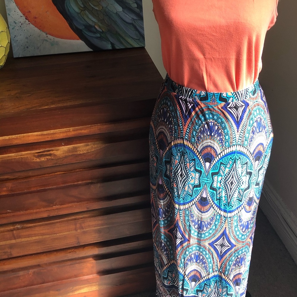 Crystallism Maxi Skirt by Maeve for Anthropologie